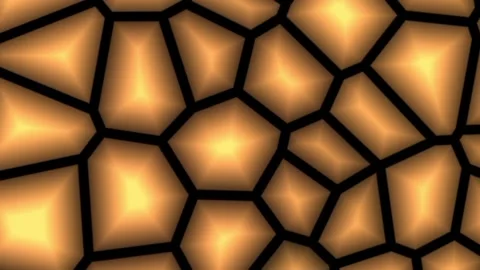 Realistic abstract looping animation of the moving fancy textured shining gold Stock Footage 340778722