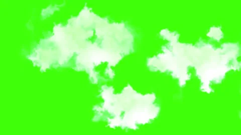 Realistic animated clouds moving on gree... | Stock Video | Pond5