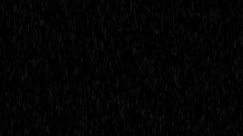 Realistic animated rain falling on black background Stock Footage 316015707