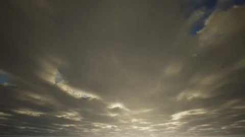 A Realistic animation 3D partly cloudy skies in daytime Stock Footage 155227513