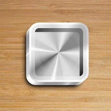 Realistic app icon, vector Stock Illustration