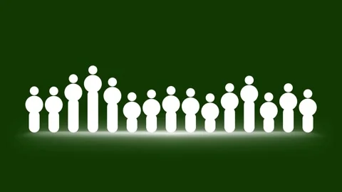 Realistic Audio Spectrum Visualizer Sound Line Waveform Green Screen 4K Stock Footage 341377292