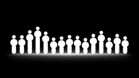 Realistic Audio Spectrum Visualizer Sound Line Waveform Black Background 4K Stock Footage 341377297
