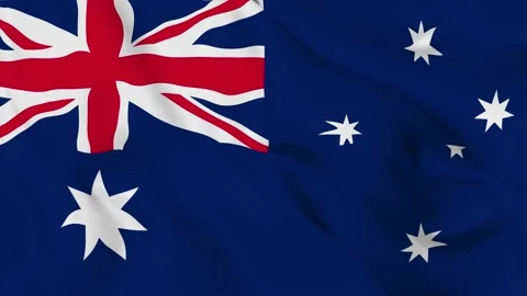 Realistic Australia waving flag. Stock Footage 202216776
