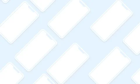 Realistic Background in Neomorphism 3D style. Modern banner with phones. 스톡 일러스트