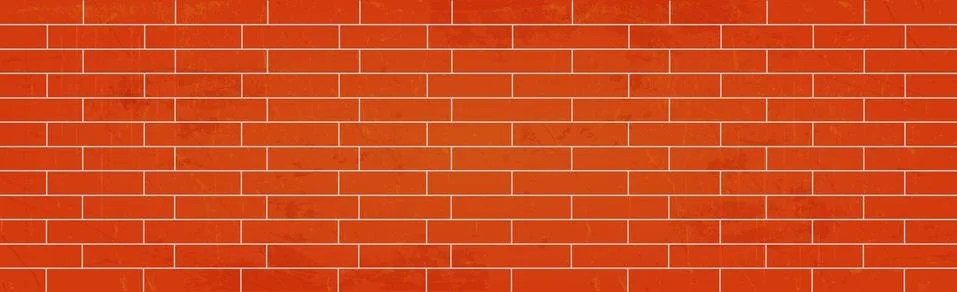 Realistic background wall, red brickwork brickwork - Vector Stock Illustration