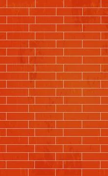 Realistic background wall, red brickwork brickwork - Vector Stock Illustration