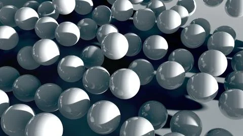 Realistic balls lie on the floor Stock Illustration