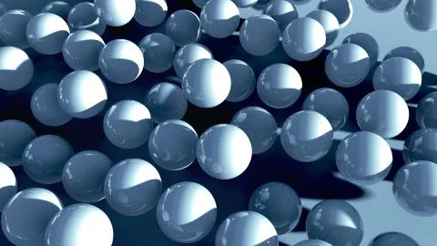 Realistic balls lie on the floor Stock Illustration