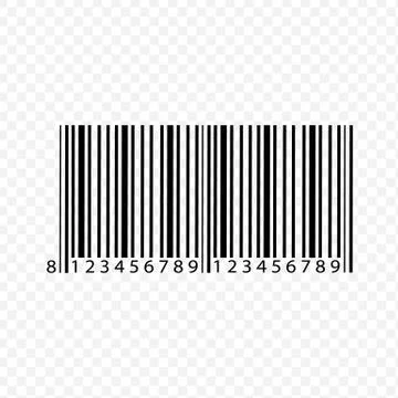 Realistic bar code icon Stock Illustration