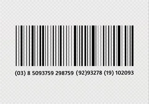 Realistic bar code icon. A modern simple flat barcode. Marketing, the concept of Stock-Illustration