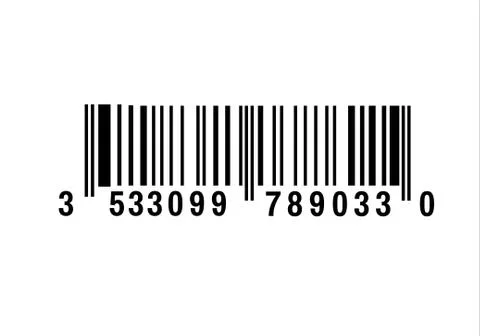 Realistic bar code icon. A modern simple flat barcode. Marketing, the concept of Stock Illustration