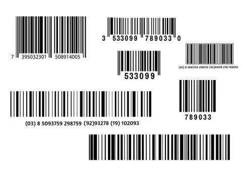 Realistic bar code icon. A modern simple flat barcode. Marketing, the concept of Stock-Illustration