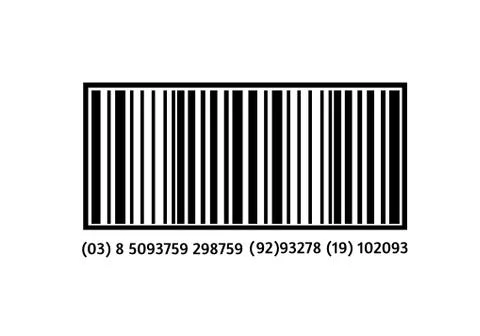 Realistic bar code icon. A modern simple flat barcode. Marketing, the concept of Stock-Illustration