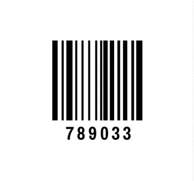 Realistic bar code icon. A modern simple flat barcode. Marketing, the concept of Stock-Illustration