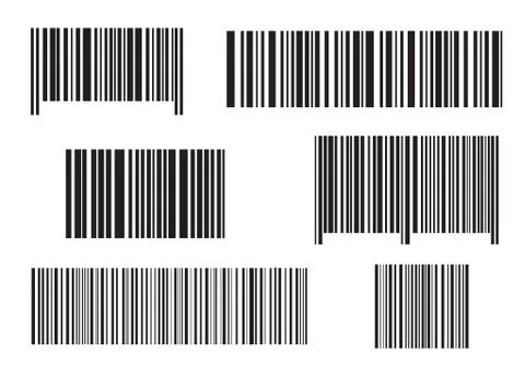 Realistic bar code icon. A modern simple flat barcode. Marketing, the concept of Stock-Illustration