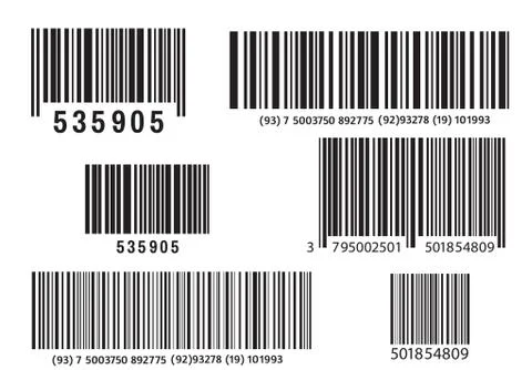 Realistic bar code icon. A modern simple flat barcode. Marketing, the concept of イラスト素材