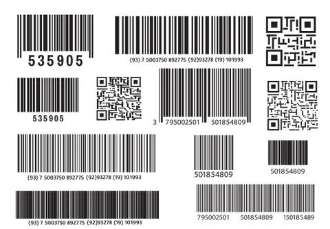 Realistic bar code icon. A modern simple flat barcode. Marketing, the concept of Stock-Illustration