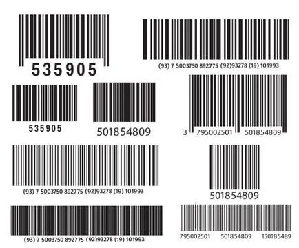 Realistic bar code icon. A modern simple flat barcode. Marketing, the concept of Stock-Illustration
