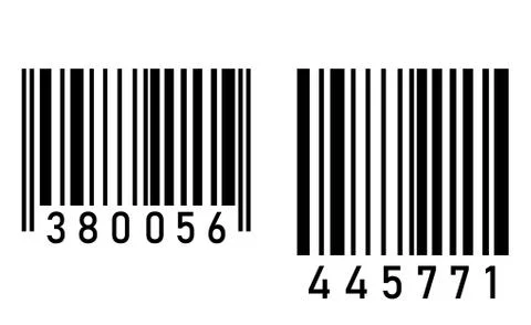 Realistic bar code icon. A modern simple flat barcode. Marketing, the concept of Stockillustratie