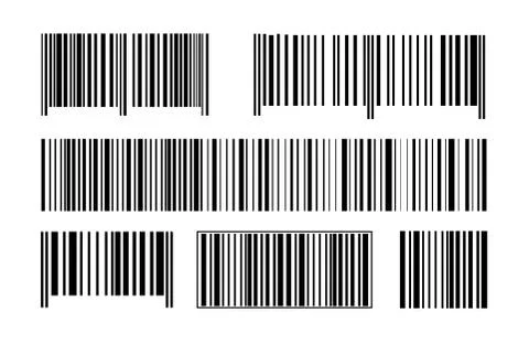 Realistic bar code icon. A modern simple flat barcode. Marketing, the concept of Stock-Illustration