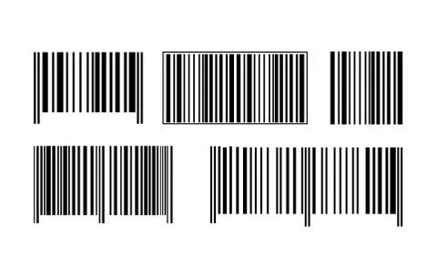 Realistic bar code icon. A modern simple flat barcode. Marketing, the concept of Stock-Illustration