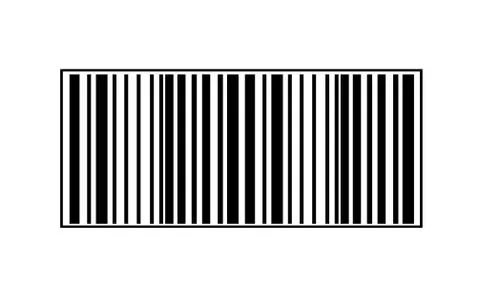 Realistic bar code icon. A modern simple flat barcode. Marketing, the concept of Stock-Illustration