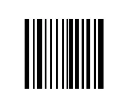 Realistic bar code icon. A modern simple flat barcode. Marketing, the concept of Illustrazione stock