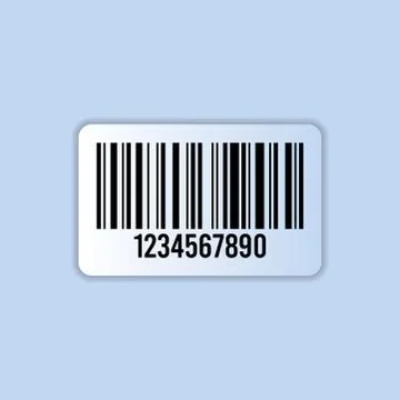 Realistic bar code icon. A modern simple flat barcode. Marketing, the concept Stock-Illustration