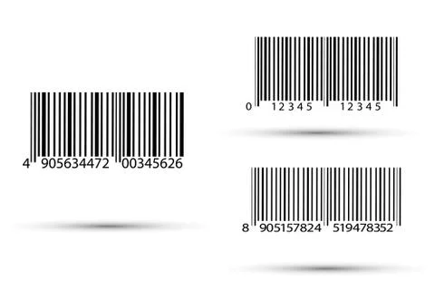 Realistic bar code icon. A modern simple flat barcode. Marketing Stock-Illustration