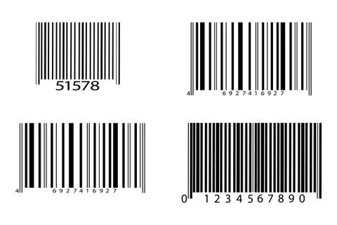 Realistic bar code icon. A modern simple flat barcode. Marketing Stock-Illustration