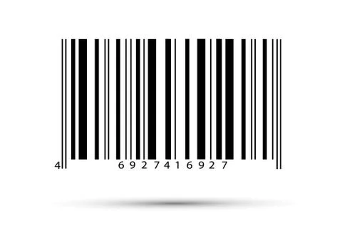 Realistic bar code icon. A modern simple flat barcode. Marketing Stock-Illustration