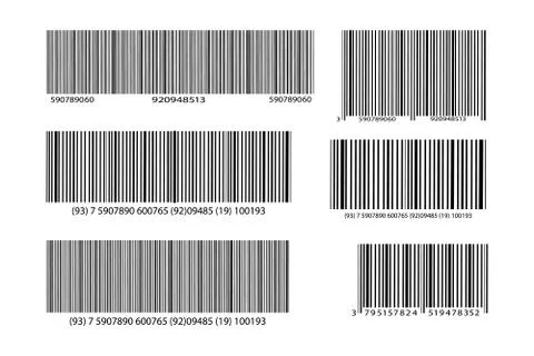 Realistic bar code icon. A modern simple flat barcode. Marketing Stock-Illustration