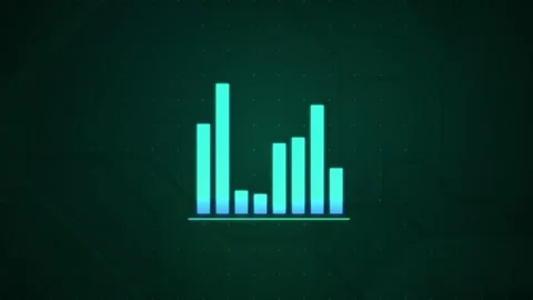 Realistic bar graph animation, animated ... | Stock Video | Pond5