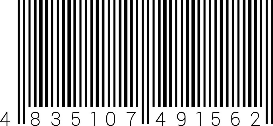 Realistic barcode. Barcode icon isolated on transparent background 스톡 일러스트