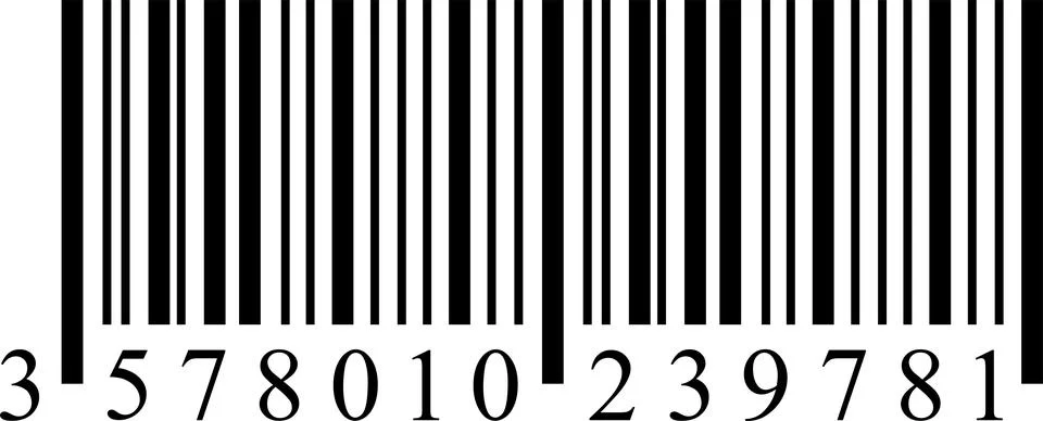 Realistic barcode. Barcode icon isolated on transparent background 스톡 일러스트