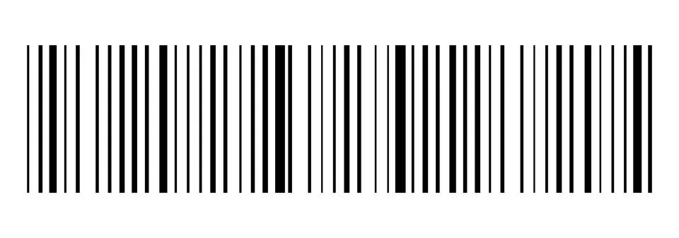 Realistic barcode icon. Design for web and mobile app Stock Illustration