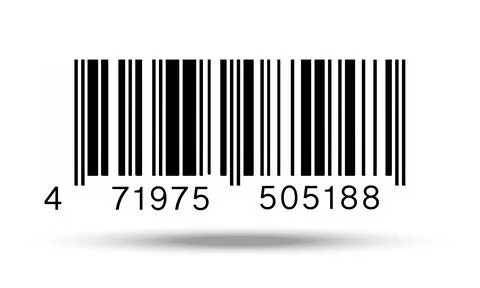 Realistic Barcode Template Icon. Vector illustration. Ilustración de archivo