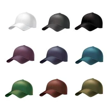 Realistic baseball cap Illustrazione stock
