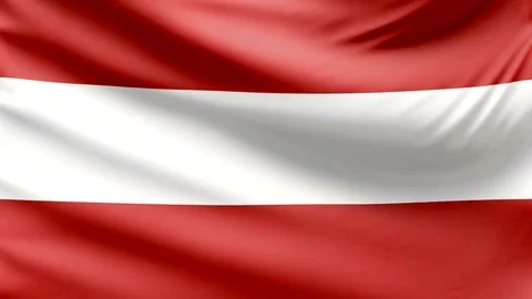 Realistic beautiful Austria flag looping Slow 4k resolution Stock Footage 70434601