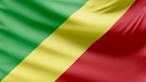 Realistic beautiful Congo flag 4k Stock Footage 72684257