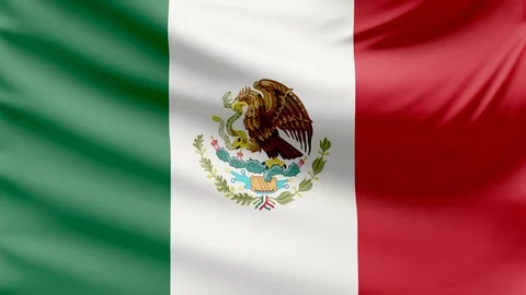 Realistic beautiful Mexico flag 4k | Stock Video | Pond5