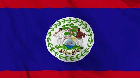 Realistic Belize waving flag. Stock Footage 202570126