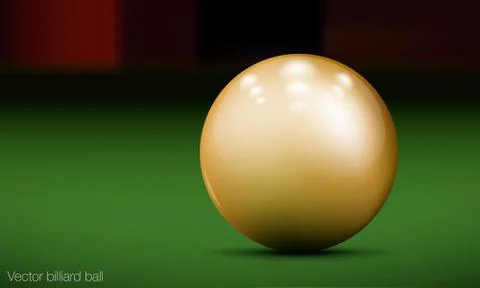 Realistic billiard ball Stock Illustration