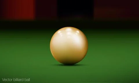 Realistic billiard ball Stock Illustration