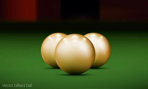Realistic billiard ball Stock Illustration