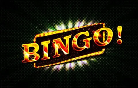 Realistic bingo game background composition Stock Illustration
