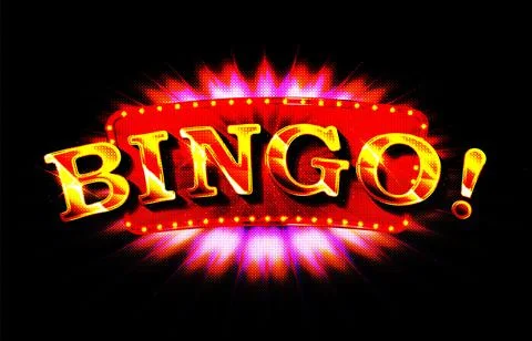 Realistic bingo game background composition Stock Illustration