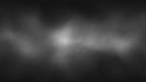 Realistic black and white dark smoke cloud looop motion background Stock Footage 346649159