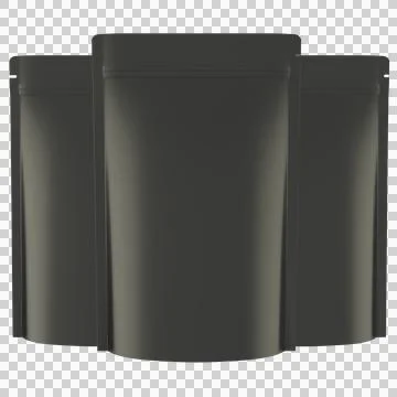 Realistic Black Bath Soak Package 3D Rendering Mockup Template Illustrazione stock